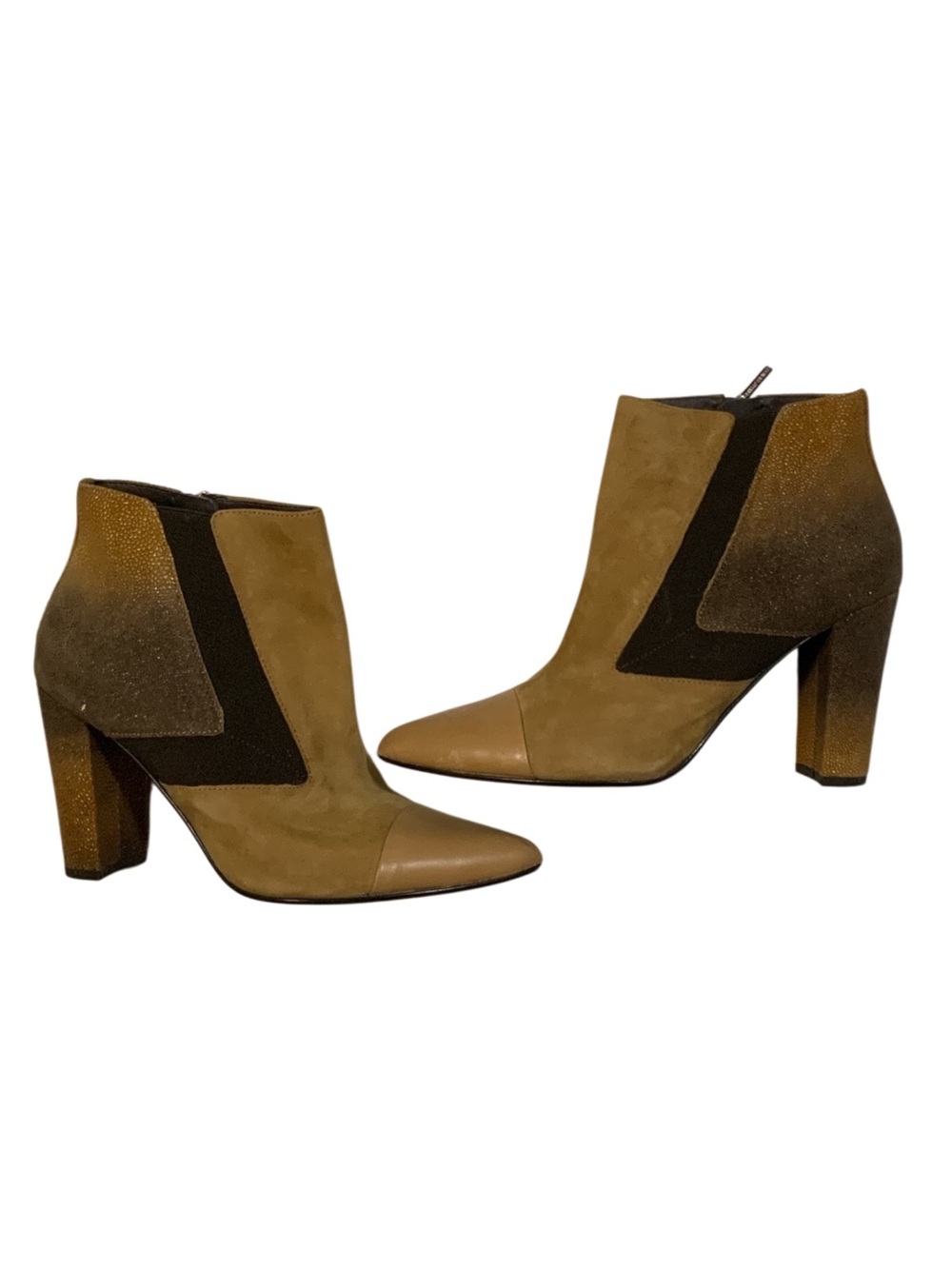Donald J Pliner Blis Ombre Suede Block Heel Ankle Booties